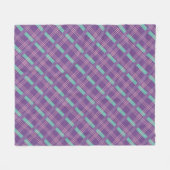 Purple Plaid Fleecedecke (Vorderseite (Horizontal))