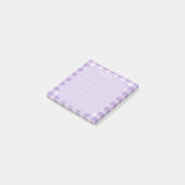 Purple Plaid Note Design Post-it Klebezettel (angewinkelt)