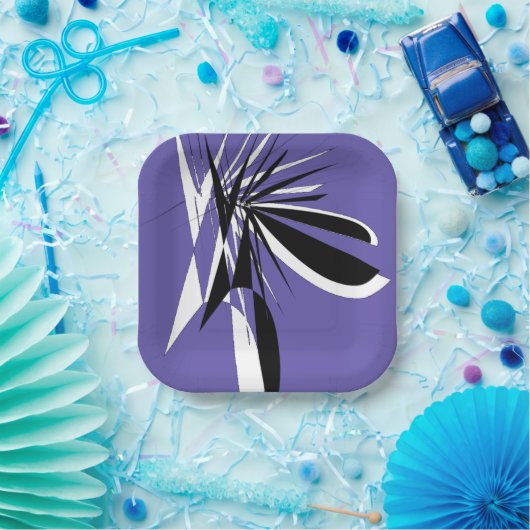 Purple plastic cardboardFlatPappteller Pappteller (Party)