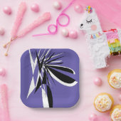 Purple plastic cardboardFlatPappteller Pappteller (Party)