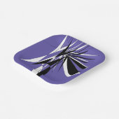 Purple plastic cardboardFlatPappteller Pappteller (Gewinkelt)