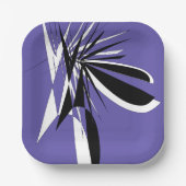 Purple plastic cardboardFlatPappteller Pappteller (Vorderseite)