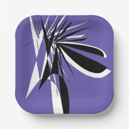 Purple plastic cardboardFlatPappteller Pappteller