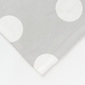 Purple Poka Dots Fleecedecke (Ecke)