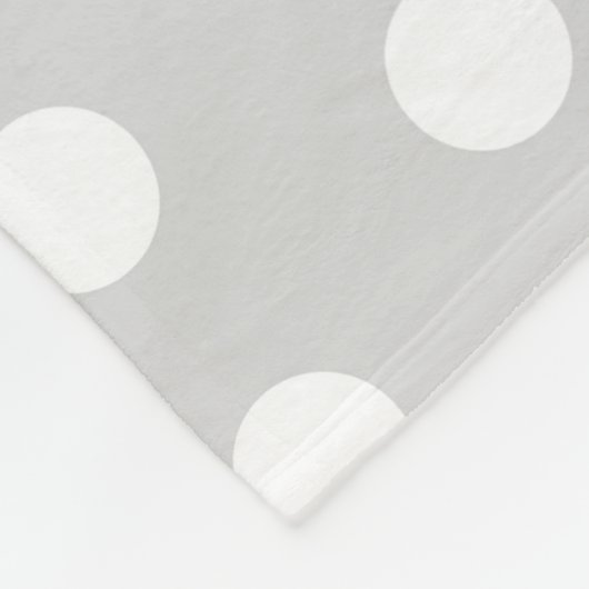 Purple Poka Dots Fleecedecke (Ecke)