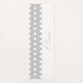 Purple Poka Dots Yogamatte (Vorderseite)