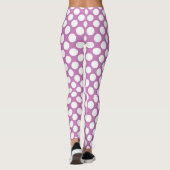 Purple Polka Dot Custom – Elegant Fashion Leggings (Rückseite)