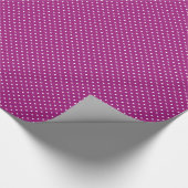 Purple Polka Dot Pattern Geschenkpapier (Ecke)