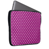 Purple Polka Dot Pattern Laptopschutzhülle (Vorne Rechts)