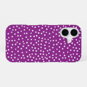 Purple Polka Dot Pattern Phone Case iPhone 16 Hülle (Rückseite (Horizontal))