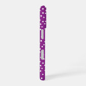 Purple Polka Dot Pattern Phone Case iPhone 16 Hülle (Rechte Seite)