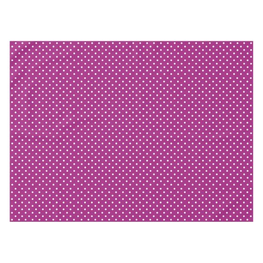 Purple Polka Dot Pattern Tischdecke (Vorderseite (Horizontal))