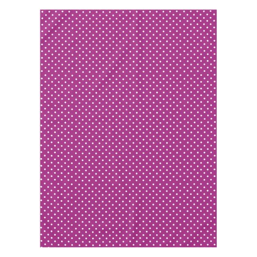 Purple Polka Dot Pattern Tischdecke (Vorderseite)