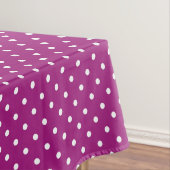 Purple Polka Dot Pattern Tischdecke (Beispiel)