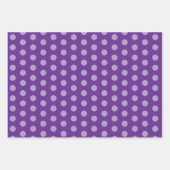 Purple Polka Dots  Geschenkpapier Set (Vorderseite)