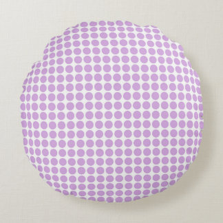 Purple Polka Dots Rundes Kissen