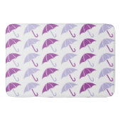 Purple Pop Art Umbrella Pattern Badematte (Vorderseite)