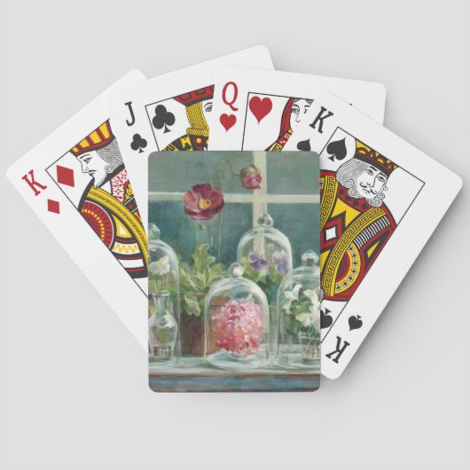 Purple Poppies, wir haben Windowsill Spielkarten (Rückseite)