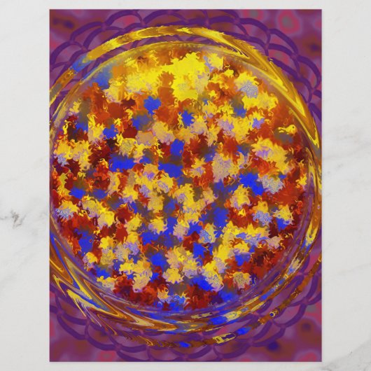 Purple Potpourri Bulk Scrapbook Paper Pages Flyer (Vorne)