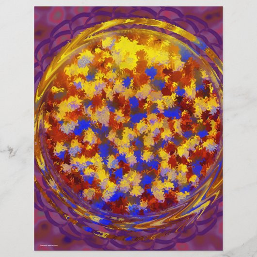 Purple Potpourri Bulk Scrapbook Paper Pages Flyer (Hinten)