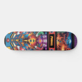 Purple Power Pinball Machine Skateboard (Horizontal)