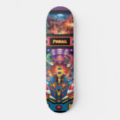 Purple Power Pinball Machine Skateboard (Vorderseite)