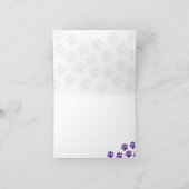 Purple Puppy Paw Prints Blank (Innenseite)
