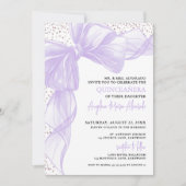 Purple Quinceanera Einladung (Vorderseite)