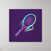 Purple Racket Canvas Wall Art Leinwanddruck (Vorderseite)