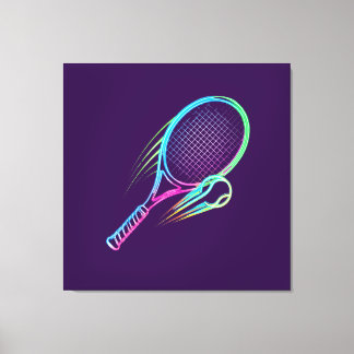 Purple Racket Canvas Wall Art Leinwanddruck