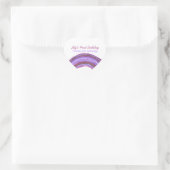 Purple rainbow 1st birthday sticker (Tasche)