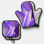 Purple Rainbow Dreams Ofenhandschuh & Topflappen-Set (Vorderseite/Rückseite)