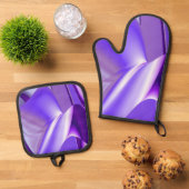 Purple Rainbow Dreams Ofenhandschuh & Topflappen-Set (Oben Unten)