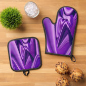 Purple Rainbow Dreams Ofenhandschuh & Topflappen-Set (Oben Unten)