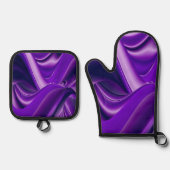 Purple Rainbow Dreams Ofenhandschuh & Topflappen-Set (Vorderseite)