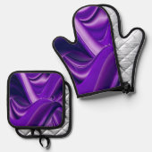 Purple Rainbow Dreams Ofenhandschuh & Topflappen-Set (Vorderseite/Rückseite)