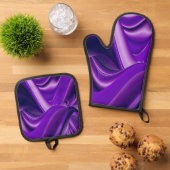 Purple Rainbow Dreams Ofenhandschuh & Topflappen-Set (Oben Unten)