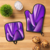 Purple Rainbow Dreams Ofenhandschuh & Topflappen-Set (Oben Unten)