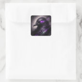 Purple Raven Sticker – Dark Gothic Aesthetic (Tasche)