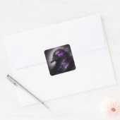 Purple Raven Sticker – Dark Gothic Aesthetic (Umschlag)