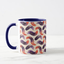  purple, red, orange, and gold. tasse