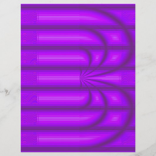 Purple Retro Cathedral Bulk Scrapbook Paper Pages Flyer (Vorne)