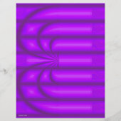 Purple Retro Cathedral Bulk Scrapbook Paper Pages Flyer (Hinten)