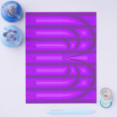 Purple Retro Cathedral Bulk Scrapbook Paper Pages Flyer (Einzeln)