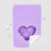 Purple Revolution with LOVE Golfhandtuch (Insitu)
