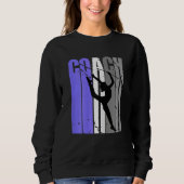 Purple Rhythmic Gymnastics Coach Instructor Teach Sweatshirt (Vorderseite)