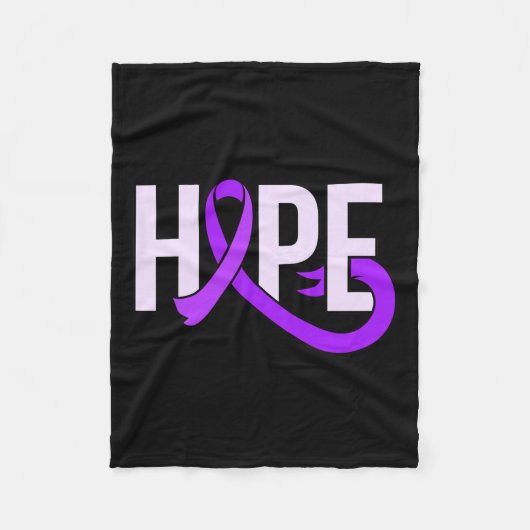 Purple Ribbon Alzheimerheimer's Disease Awareness Fleecedecke (Vorderseite)