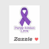 Purple Ribbon Crew Aufkleber (Blatt)