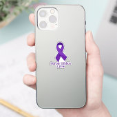 Purple Ribbon Crew Aufkleber (Telefon)