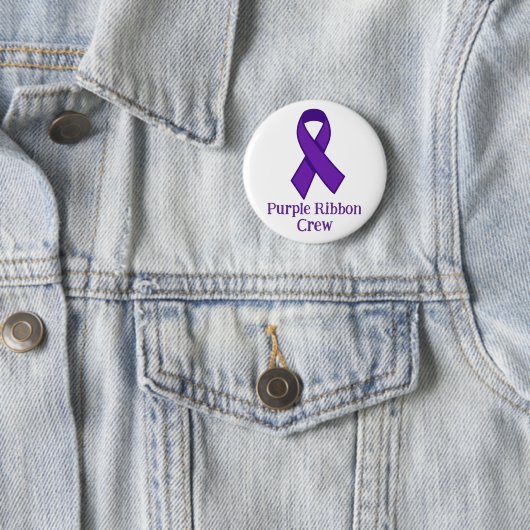 Purple Ribbon Crew Button (Beispiel)